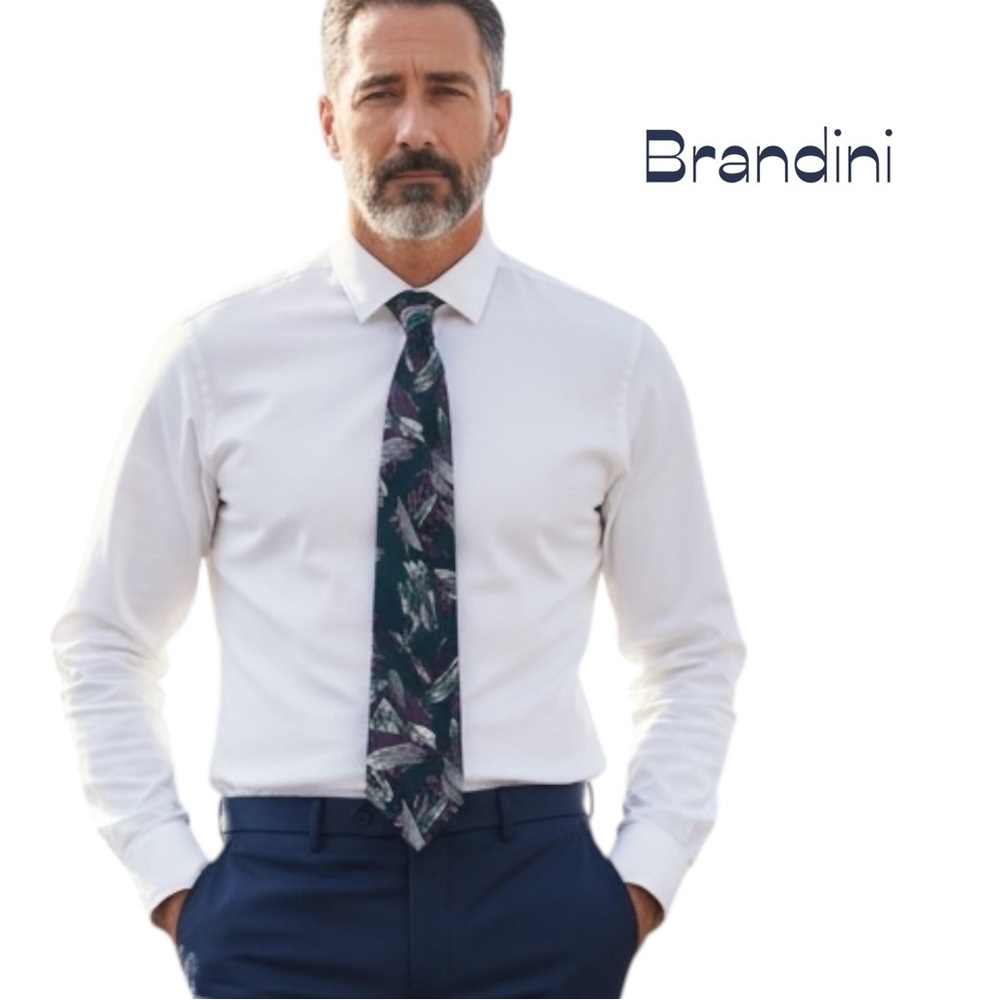 Brandini Green Burgundy Men’s Necktie